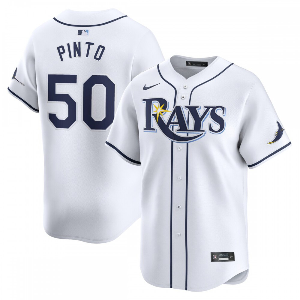 Rene Pinto Tampa Bay Rays Home Limited Player Jersey - White-Pro Kit Vault | Brand New 26/27 Sports Jerseys